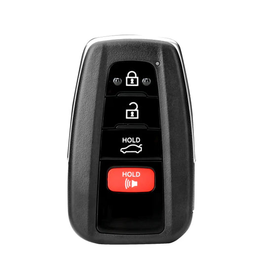 Toyota Style / 4-Button Universal Smart Key - Lock, Unlock, Trunk, Panic - 8A Chip
