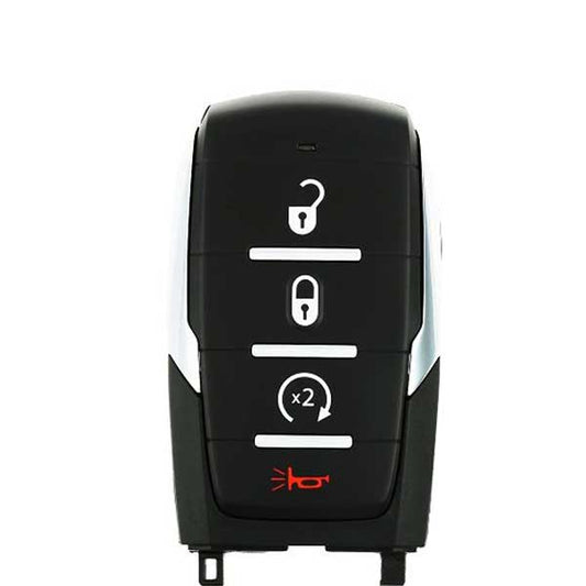 Remote Keyless Entry Control Replacement for 2019-2023 Dodge Ram 1500 Pickup / 4-Button Smart Key / PN: 68291689AD / OHT-4882056 (AFTERMARKET))